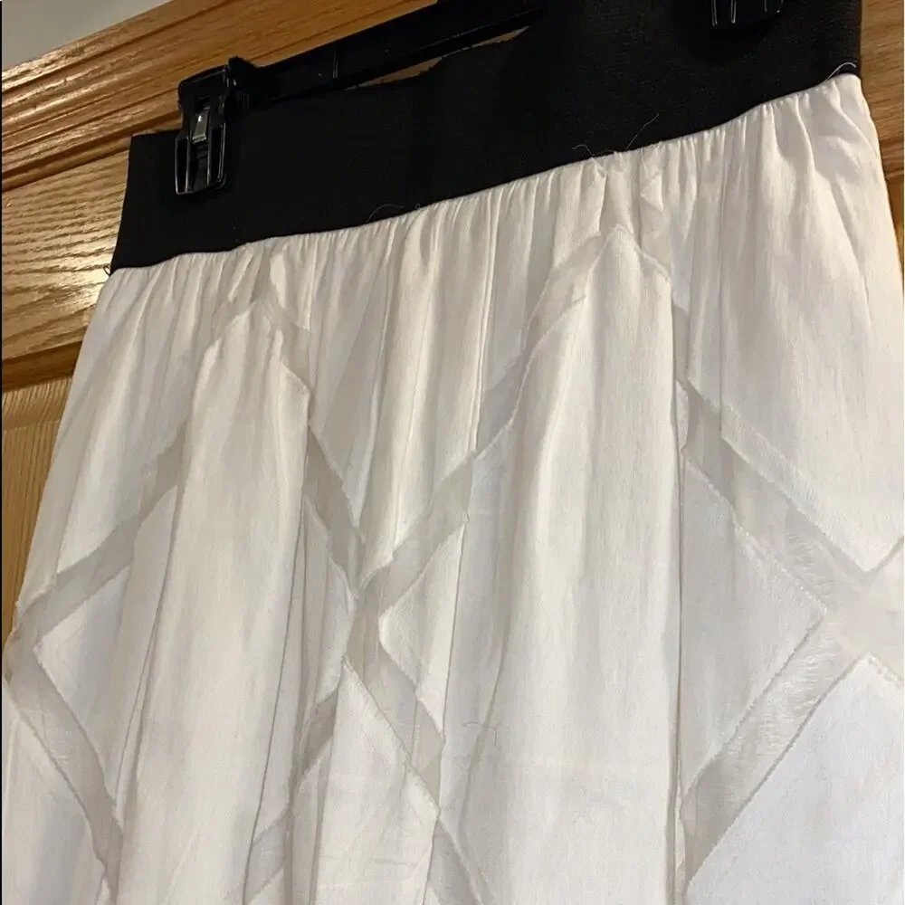 Milly Square Fil Coupe Midi Skirt White - Picture 8 of 11